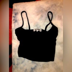 Joah Brown Corset Tank Top XXS Black